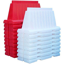 Дорожный барьер вкладывающийся белый